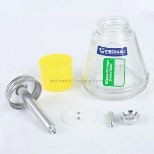 MECHANIC 플라스틱 유리 알코올 병 액체 저장 100ml 휴대용 도구내식성