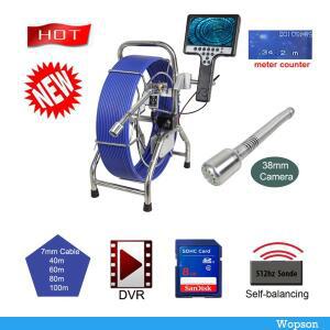 Wopson 휴대용 방수 배관 하수관 검사 수중 CCTV 카메라 38mm 7 인치 모니터