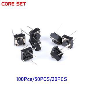 100피스 촉감 푸시 버튼 스위치 6x6x5mm 2 p 마이크로 키