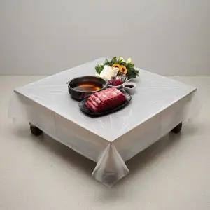 친절한탄씨 위생 일회용 비닐 식탁보 900x1300mm 대형 300매 업소용 테이블커버 방수식탁보 방수테이블보