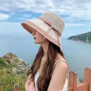 버킷햇 여름 페도라모자 여성 여름모자 여자 관공서 중절모