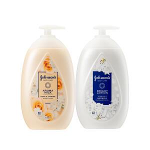 존슨즈뷰티 청순형광등로션 브라이트 쟈스민&릴리 500ml, 1개 + 아로마 밀크 로션 로즈&자스민 속광로즈 로션 500ml, 1개