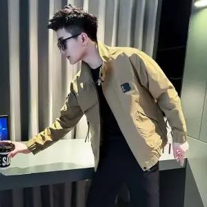 원더우면 검정 남성용 캐주얼 슬림핏 재킷 상의 코트 봄가을 OPH3