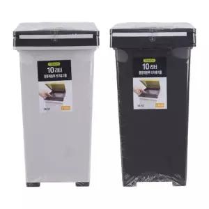 터치 휴지통 10L (색상랜덤)