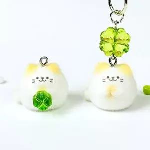 [하프클럽/]통통한 미니 고양이 캐릭터 인형 복덩이 뚱냥이 애완동물 모형