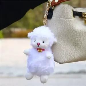 [하프클럽/]부드러운 양 인형 자동차 차량용 열쇠고리 팬시