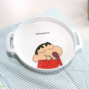 [하프클럽/알티피아]짱구는못말려 핸디형 접시 18cm 사무용품