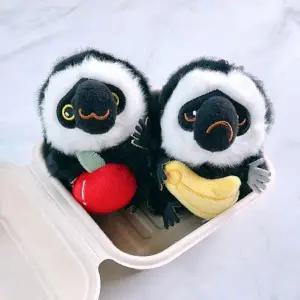 [하프클럽/]과일 테마 원숭이 캐릭터 미니 인형 열쇠고리 액세서리