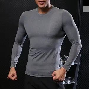 남자 긴팔 상의 요가복 필라테스 트레이닝복 헬스 봄상의-WFO3JHX
