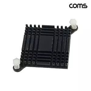 [COMS]고품질 TBZ Coms 쿨러 방열판 알루미늄 38mm x 38mm x 14mm Black HA059 쿨러방열 방열판 WFM3UZ1