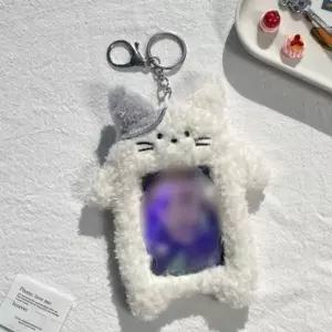[하프클럽/]털 고양이 포토카드 케이스 카드 슬리브 포카 보관함 귀여운 선