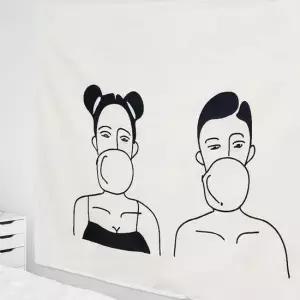인테리어소품 거실 방 벽장식 그림 패브릭포스터 가림막 커플 대