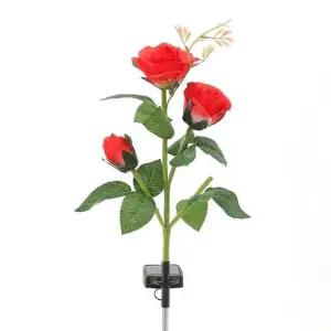 LED꽃등 GDM 태양광 정원등 LED 레드 장미조화 정원 조명등