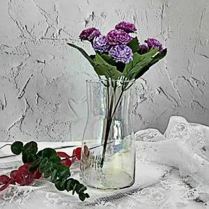 꽃병 오브제 유리화병 홀로그램 꽃화병 인테리어