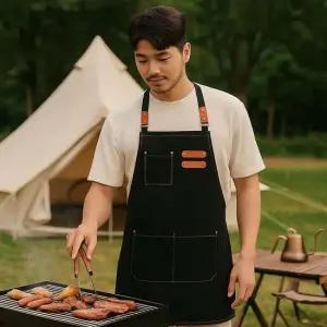 다용도 멀티 남자 여자 앞치마 공용 바리스타 카페 목공 작업 까페 업소 가정 캠핑 여행