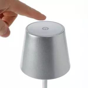 이시아르 무선터치 LED 취침등 무드등 밝기조절 실버 거실등