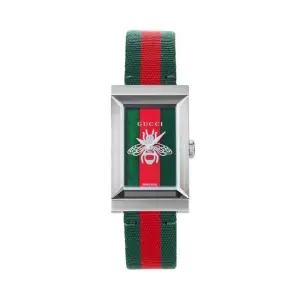 구찌 MUST IT_ YA147413 G프레임 여성 나일론 쿼츠 21x34mm