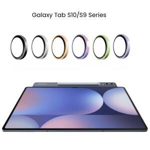 삼성호환 갤럭시호환 탭 S10 S9 FE 플러스 울트라 금속 링 유리 카메라 필름 A9 + S10Ultra S10Plus 용 렌