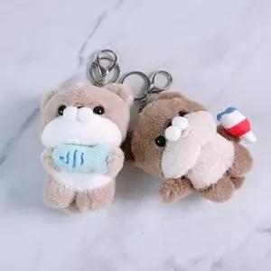 [하프클럽/]귀여운 해달 캐릭터 인형 열쇠고리 장식품