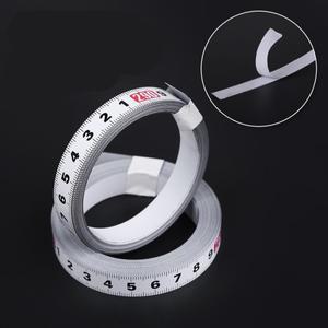 Cuttable 자체 접착 스케일 스트립 눈금자 스티커 10/12.5mm 너비 0.5-1M 금속 테이프 MeasureTrack 재봉틀