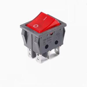 라이트 전원 스위치 포함 로커 ON-OFF ON, 6 핀, KCD4 30A, 250V, 25x31mm