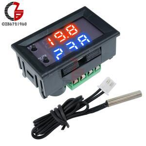DC 12V LED 디지털 온도 조절기 섭씨 화씨 듀얼 모드 디스플레이 컨트롤러 W1209 WK 방수 NTC 센서 프로브