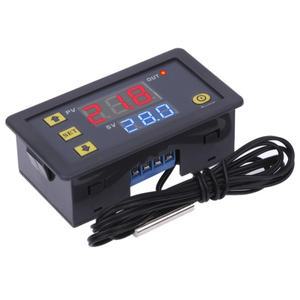 소형 디지털 온도 컨트롤러, 온도조절기 가열 및 냉각 센서 포함, W3230, DC1224V AC110-220V, 20A