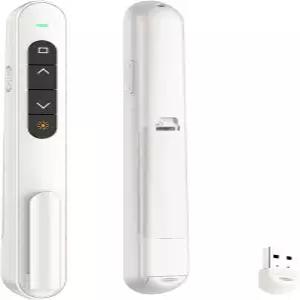 파워포인트용 QUI 프레젠테이션 클리커 볼륨 조절이 가능한 RF 2.4GHz USB 무선 프레젠터 리모컨 맥 윈도우