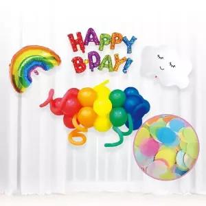생일풍선 레터링풍선 파티용품 생일 가랜드 장식 세트 파티 헬륨