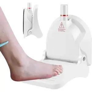 면도 다리를 위한 석션 컵 샤워 풋 받침대 접이식 스텝 스탠드 미끄럼 방지 선반