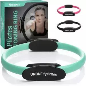 URBNFit 필라테스 링 - 듀얼 그립이 포함된 12인치 매직 서클 허벅지 안쪽 운동을 위한 폼 패드 토닝
