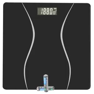체중계 디지털 욕실 사람 검정 최대 400LB/180KG 2개의 무게 단위