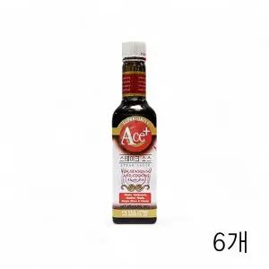 WL 에이스 플러스 스테이크소스 260g X 6개 립소스 큐 고기소스 숯불바베큐소스 WFLQUR7