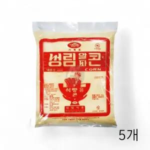 WL 성림 알파콘 옥수수가루 5Kg X 5개 옥수수분말 요리용가루 파우더 옥수수전분 WFLQQUC
