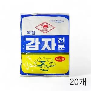 WL 천우 복합감자전분 500g X 20개 감자혼합전분 부침용 튀김용전분 옥수수가루 감자가루 WFLQQL
