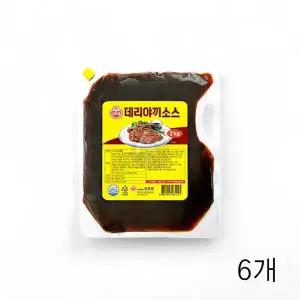 WL 오뚜기 데리야끼소스C 2Kg X 6개 대용량 업소용식자재 닭꼬치 오므라이스 양념소스 WFLQPWC