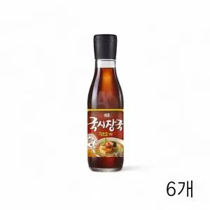 WL 샘표 국시장국 가쓰오 국물 350ml X 6개 우동육수 소바장국 오뎅육수 우동간장소스 WFLPQB0
