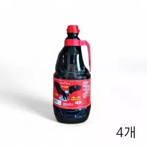 WL 천우식품 보라매 우스타소스 1.8L X 4개 스테이크 오므라이스 바베큐소스 우스터소스 WFLPQDY