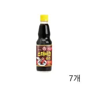 WL 오뚜기 스테이크소스 415g X 7개 립 큐 고기소스 숯불바베큐양념 숯불바베큐소스 WFLQV1E
