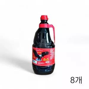 WL 천우식품 보라매 우스타소스 1.8L X 8개 스테이크 오므라이스 바베큐소스 우스터소스 WFLQQ0Y