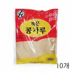 WL 금하식품 볶음 콩가루 400g X10개 업소용 식당용 떡고물 미숫가루 인절미콩가루 팥빙수 WFLQP