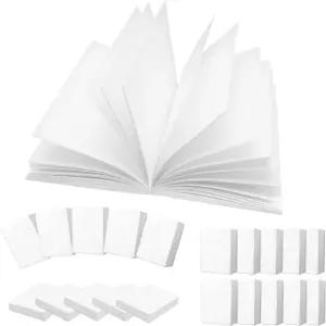 LUFEEMGA 100PCS 1 12 화이트 북 미니어처 세트 미니 빈 책 인형집 작은 노트북 장난감 DIY 제작