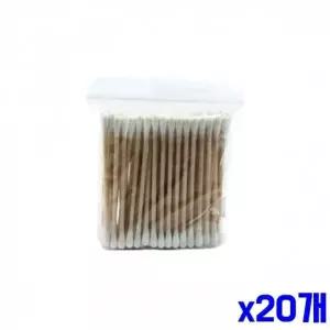 WL 고급 면봉 귀이개 증정 400p x20개 일회용면봉 WFLPPZL