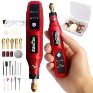 3.7V 다기능 충전 연마 기계 무선 드릴 도구 USB 로타리 목공 DIY Dremel