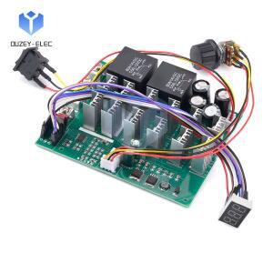 DC10-55V 60A 전동 속도 컨트롤러 양방향 전진 및 역 디지털 디스플레이 제어 모듈 스위치