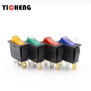 4피스 로커 스위치 LED 조명 220V/12V 제어 버튼 및