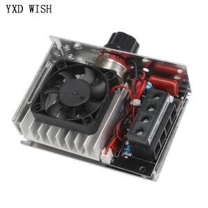 고전력 전압 조정기 조광기 스위치 속도 온도 제어 온도조절기  선풍기 포함  10000W AC 110V-220V