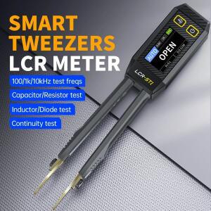 FNIRSI LCR-ST1 스마트 브리지 핀셋 LCR SMD ESR 테스터 저항 커패시턴스 인덕턴스 연속성 다이오드  자동