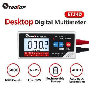TOOLTOP 6000 카운트 디지털 멀티미터  스마트 데스크탑 PCB 회로 용 자동 범위 충전식 배터리  ET24D