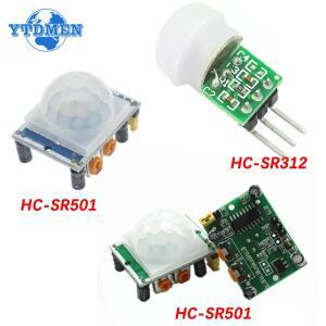 1/5pc HC-SR501 모션 센서 감지기 모듈 IR 초전기 적외선 Arduino호환 Diy Kit 용 AM312